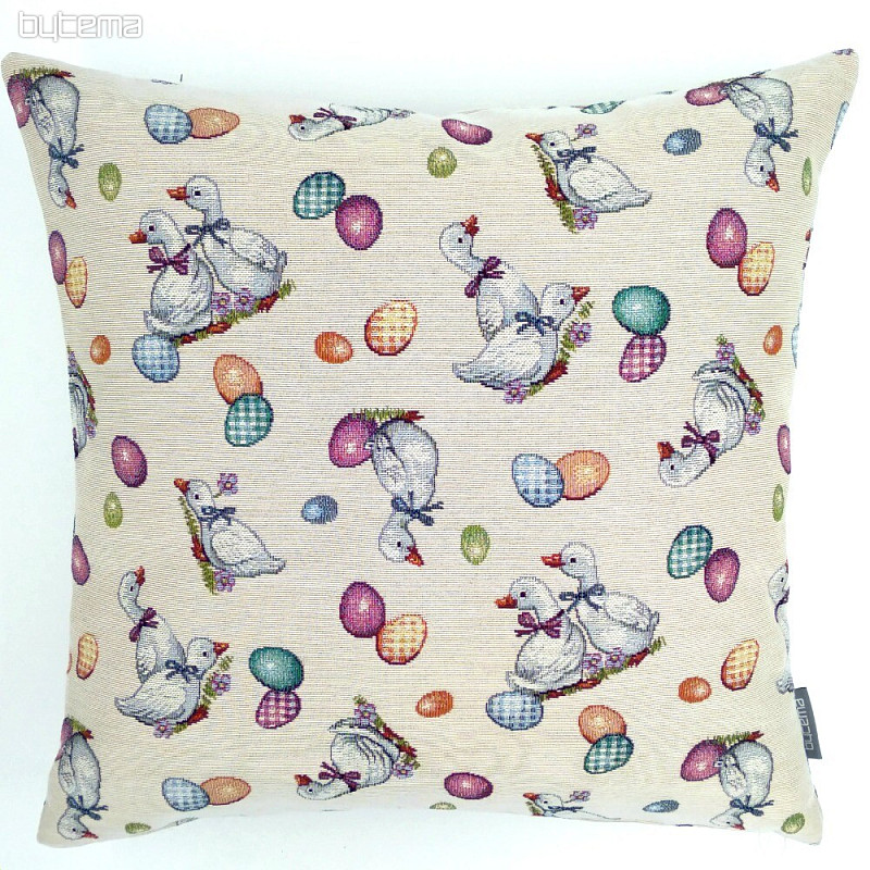 Gobelin cushion cover Goose white