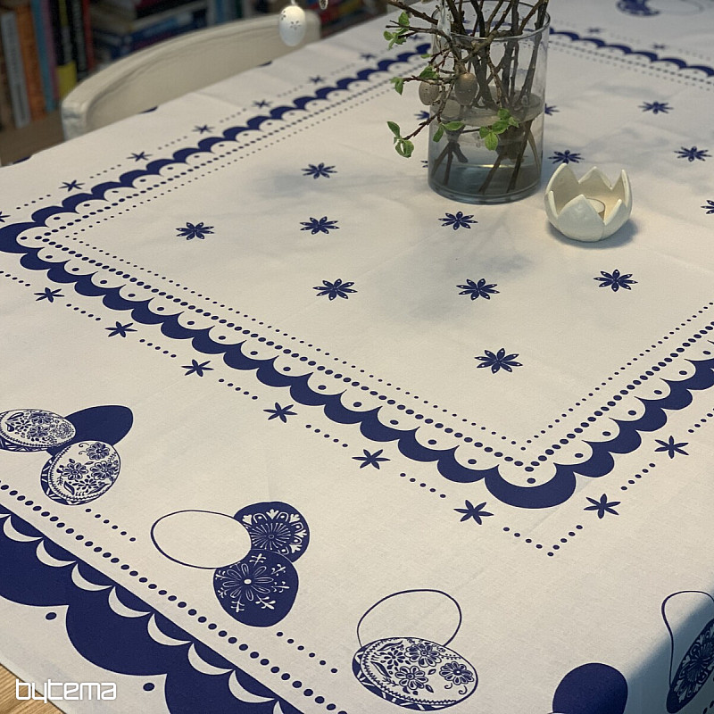 Tablecloth EASTER EGGS blue