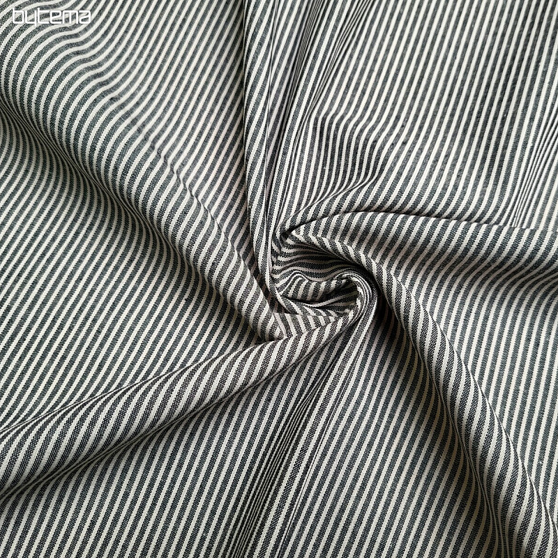 Cotton fabric BLACK STRIPE