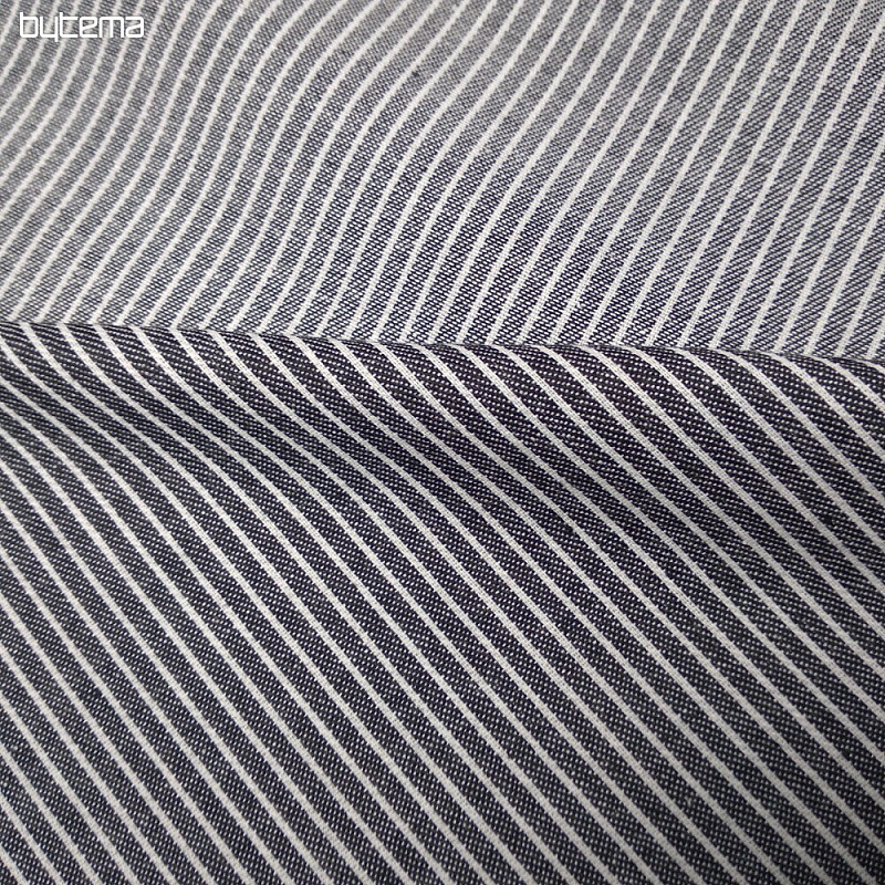 Decor. fabric ANTHRACITE/white STRIPE
