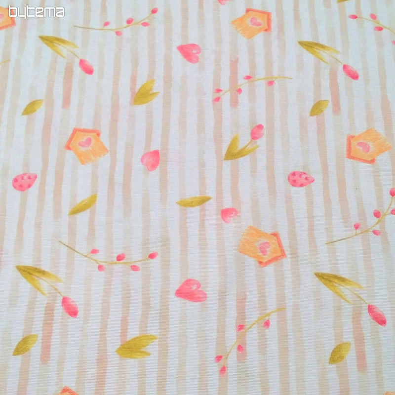 Decorative fabric SPRING BEIGE STRIPE