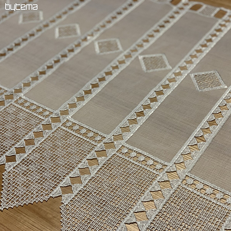 Luxury embroidered stained glass curtain MARIA SMETANOVÁ