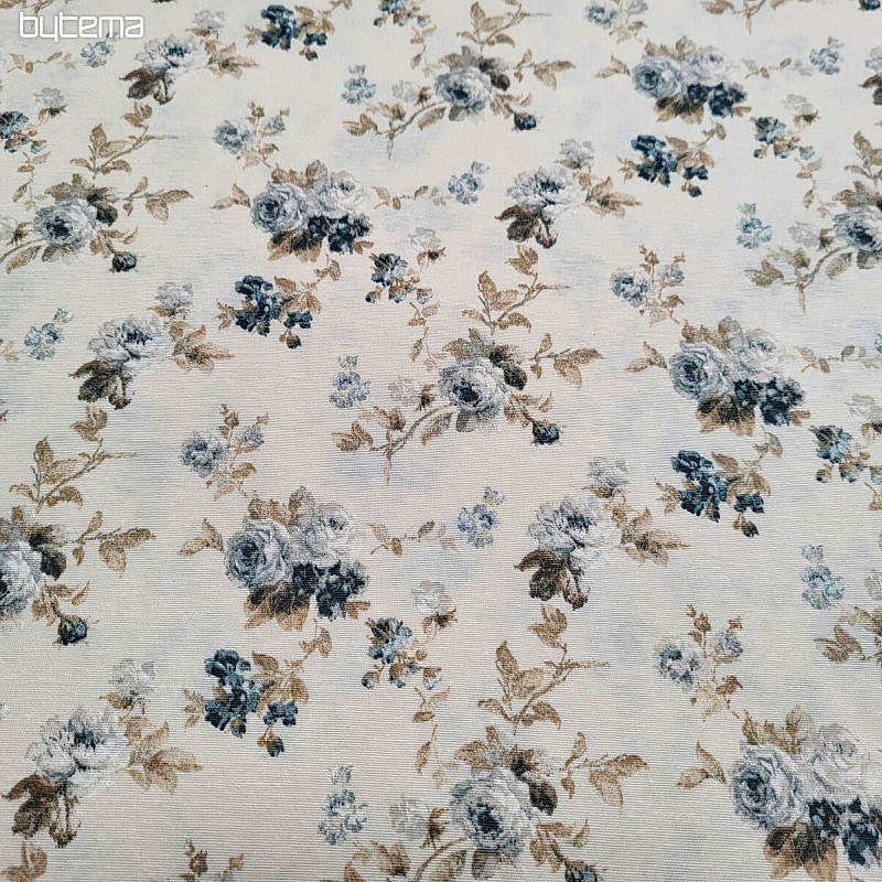 Decorative fabric BLUE ROSE ALISA