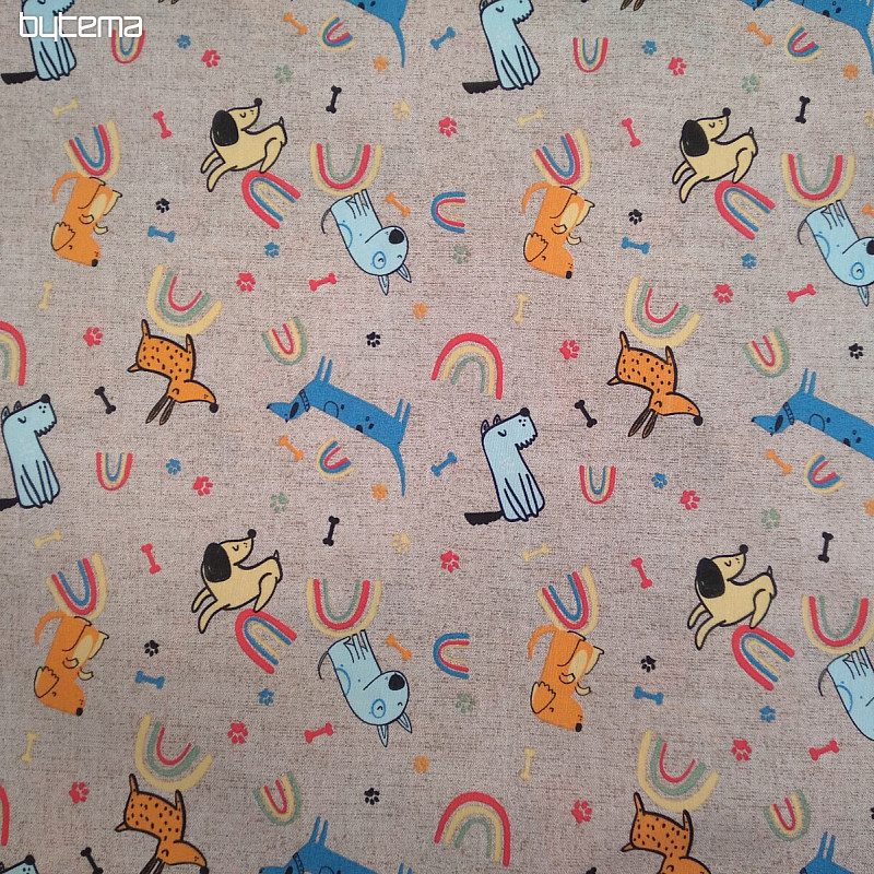 Decorative fabric DOG'S DREAM