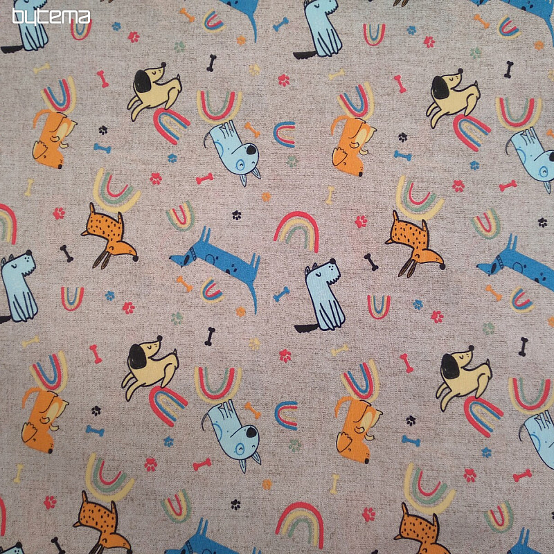 Decorative fabric DOG'S DREAM