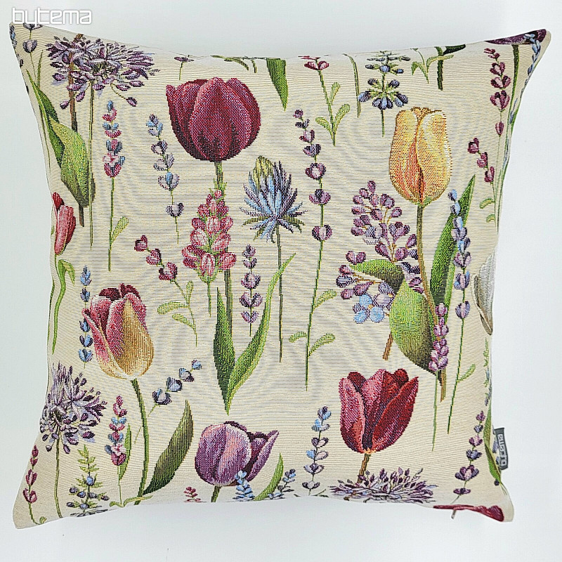 Tapestry cushion cover TULIP SPRING