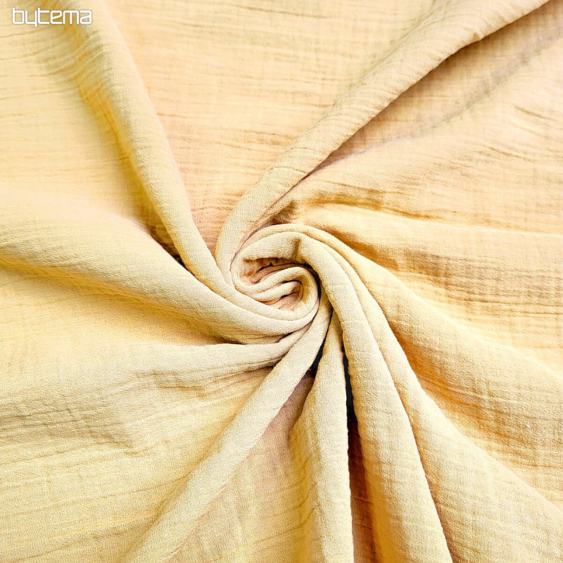 Cotton fabric GAUZE MUSTARD