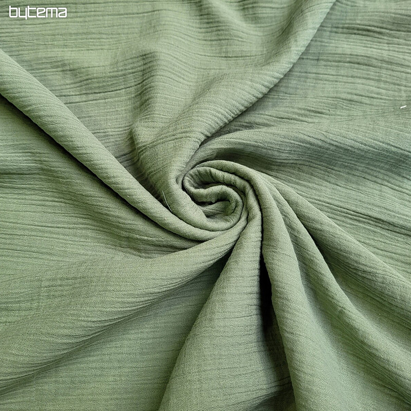 Cotton fabric GAUZE KHAKI