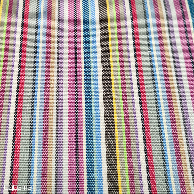 CHAIR FABRIC BLUE PURPLE STRIPE