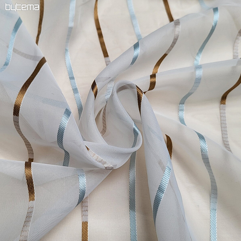 Voile curtain LOLA colored stripes