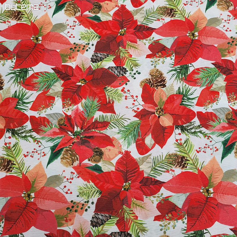 Decorative fabric CHRISTMAS STAR MIX