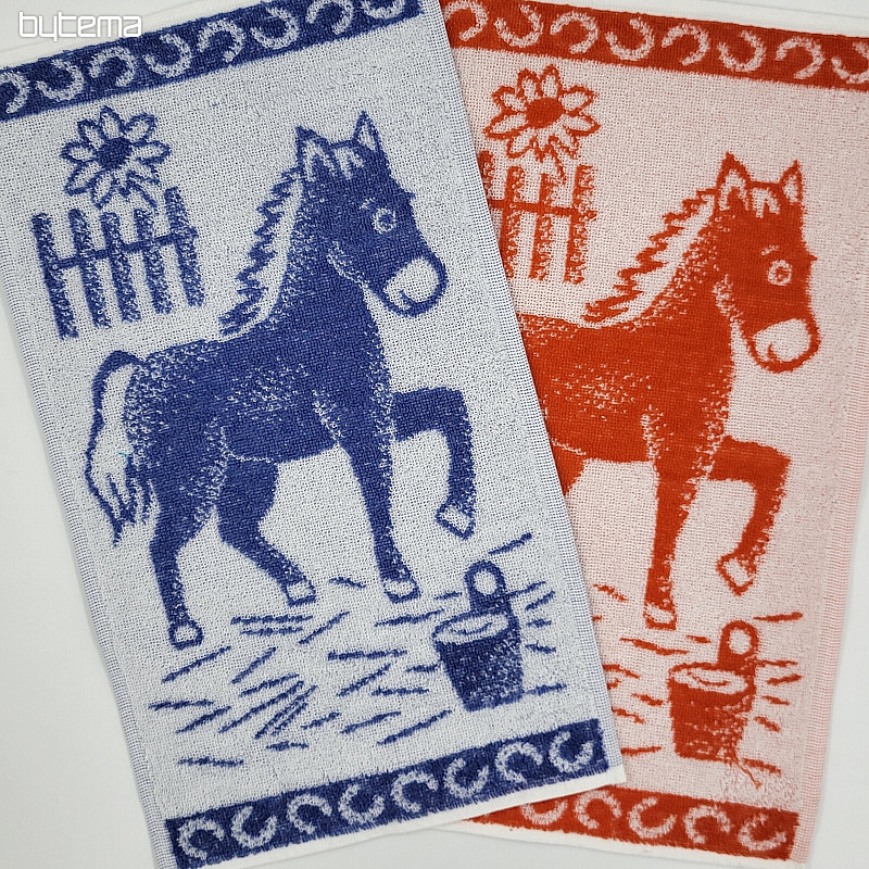 Children's towel HORSE - mix of colors