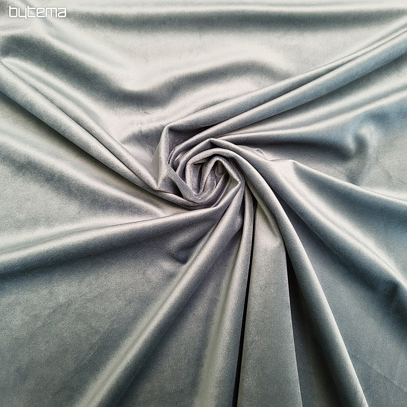 Velvet decorative fabric RIVIERA GRAY BEIGE