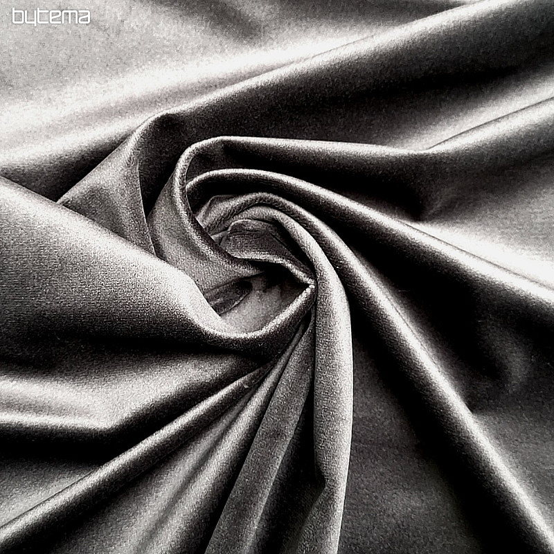 Velvet decorative fabric RIVIERA ANTHRACITE