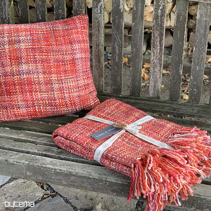 Luxury decorative pillow YARA RED red