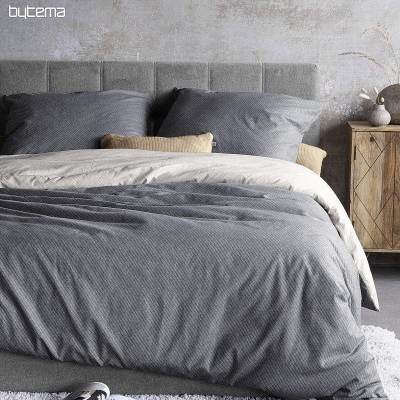 Luxury flannel bedding IRISETTE KOALA gray white