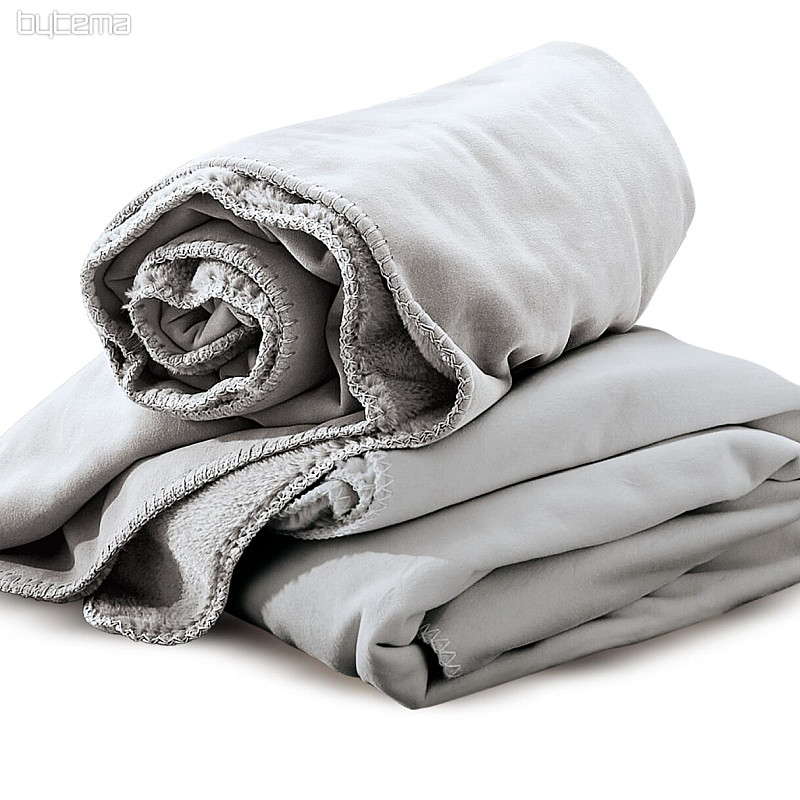 Microfiber blanket IRISETTE SILVER