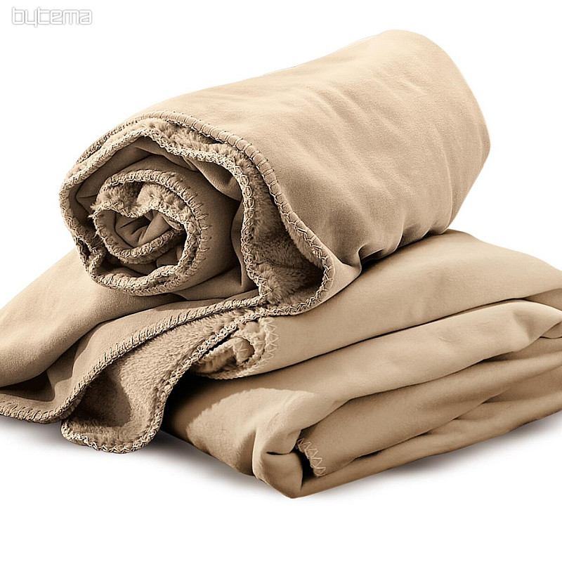 Microfiber blanket IRISETTE CAMEL