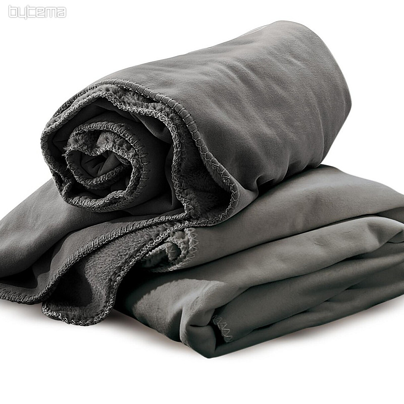 Microfiber blanket IRISETTE GRAFIT