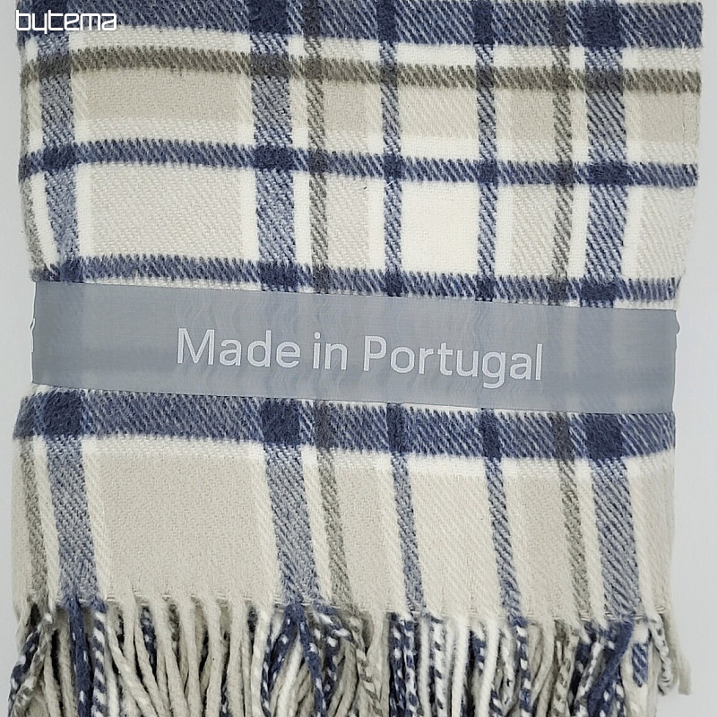 Luxury blanket KARO SMETANOVO BLUE