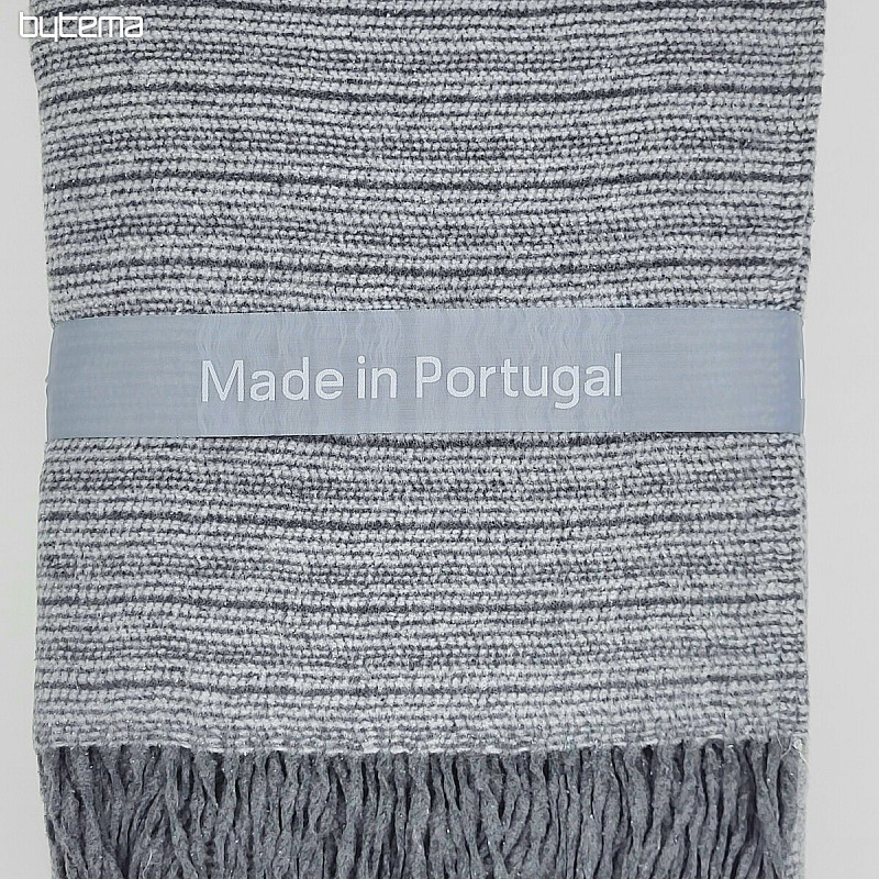 Luxury blanket ANTHRACITE STRIPE