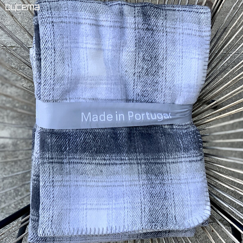 Blanket CHECKERED GREY WHITE