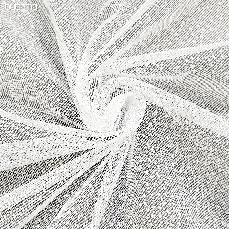 Jacquard curtain B3402 white