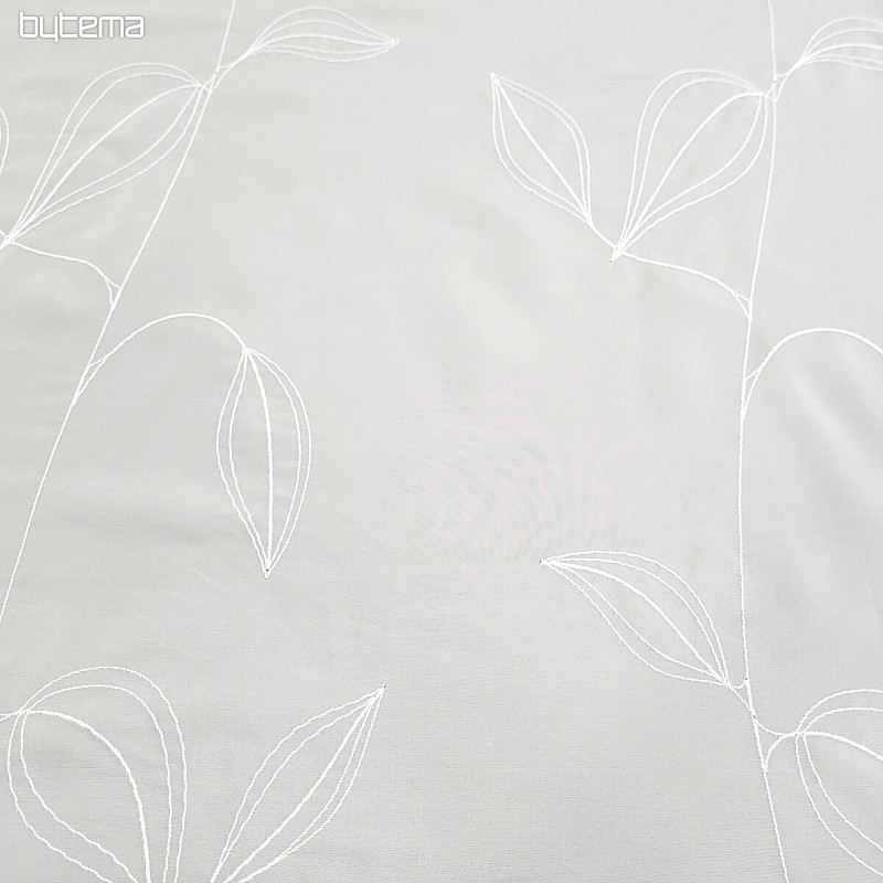 Voile curtain EMBROIDERED LEAVES
