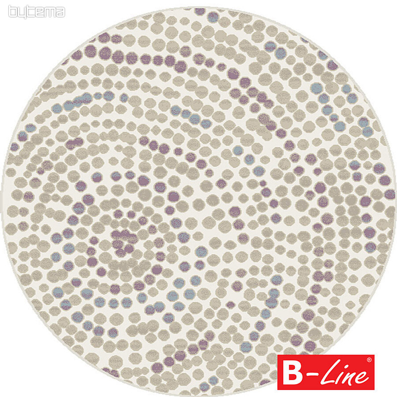 Round carpet BOHO beige