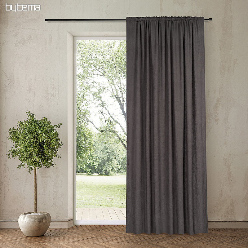 NATURE Gerster curtain GRAY BROWN