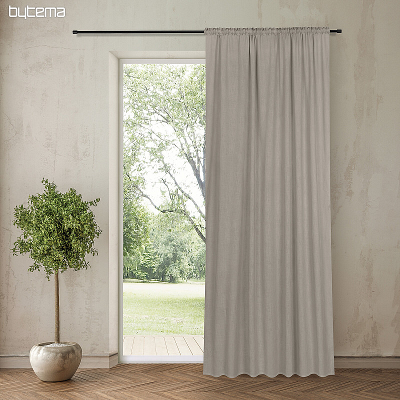 NATURE Gerster curtain GRAY BEIGE