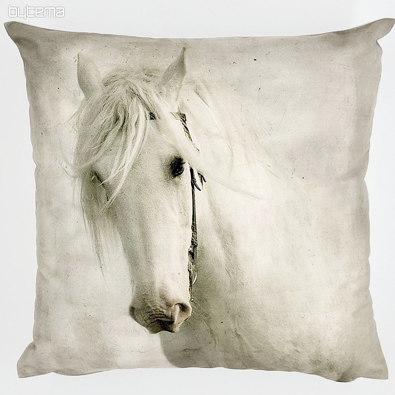 Decorative cushion cover WHITE HORSE