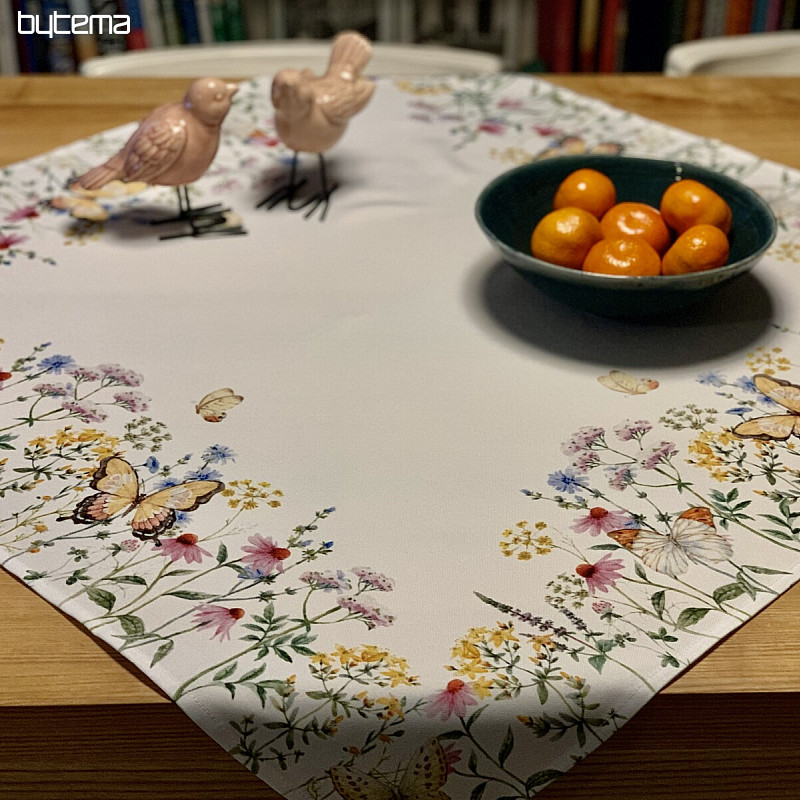 MEADOW BUTTERFLIES tablecloth and scarf