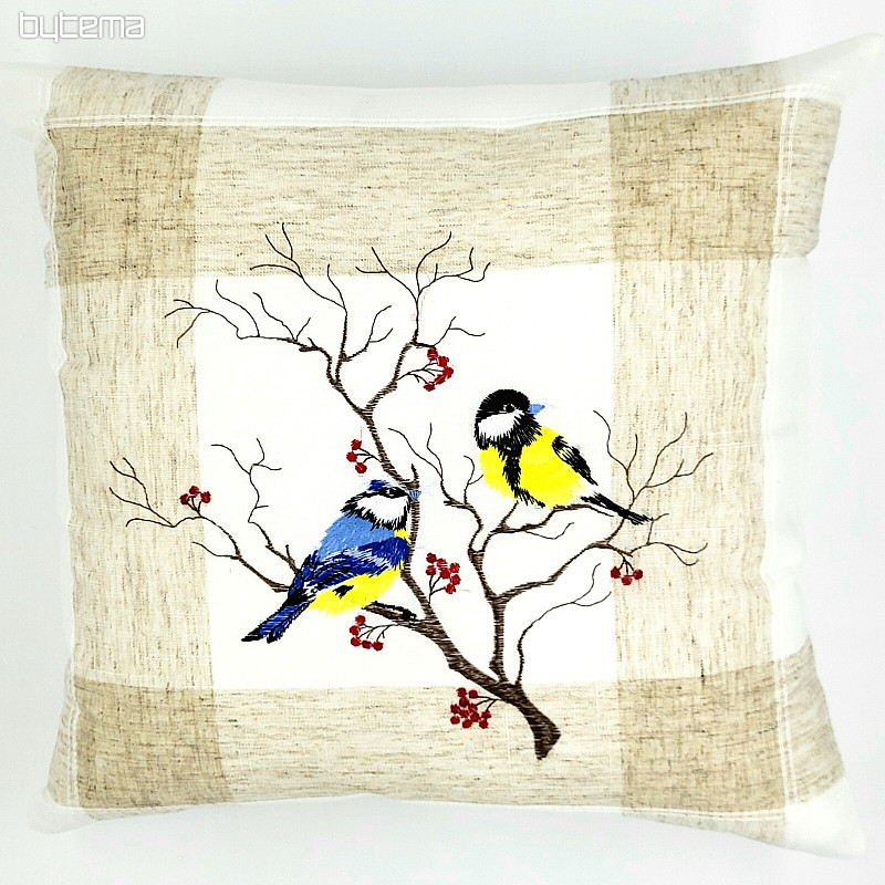 TITS embroidered pillowcase