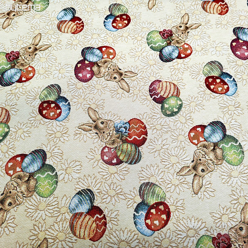 Tapestry fabric EGGS MARGA