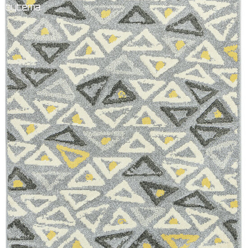 Piece carpet PORTLAND black and yellow