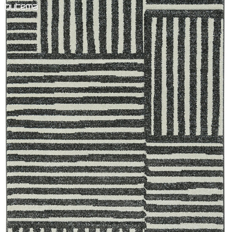 Piece carpet PORTLAND black and white