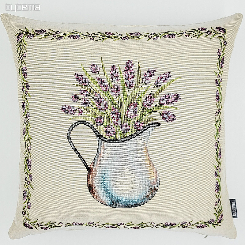 Tapestry cushion cover LAVENDER IN A JUG