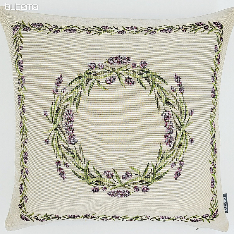Tapestry pillowcase LAVENDER WREATH