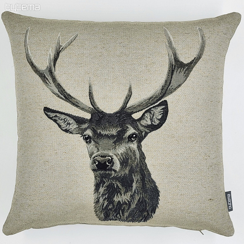 Tapestry cushion cover DEER gray