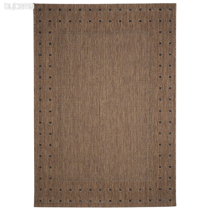 Buckle carpet FLOORLUX 20329 - coffee - black