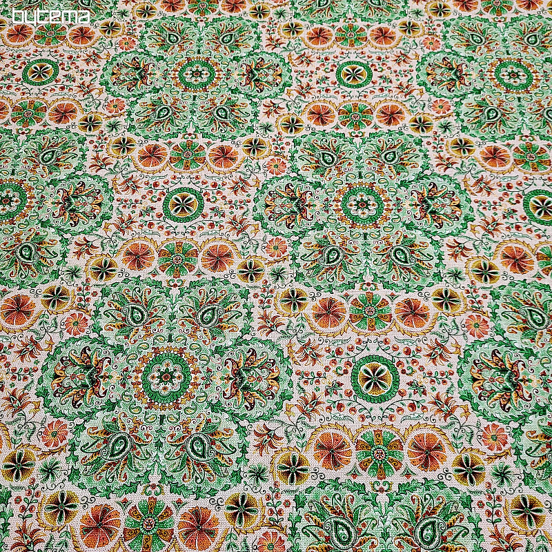 Decoration fabric INDIA green