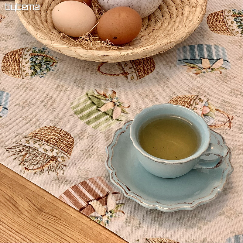 SPRING BASKET tablecloth and scarf