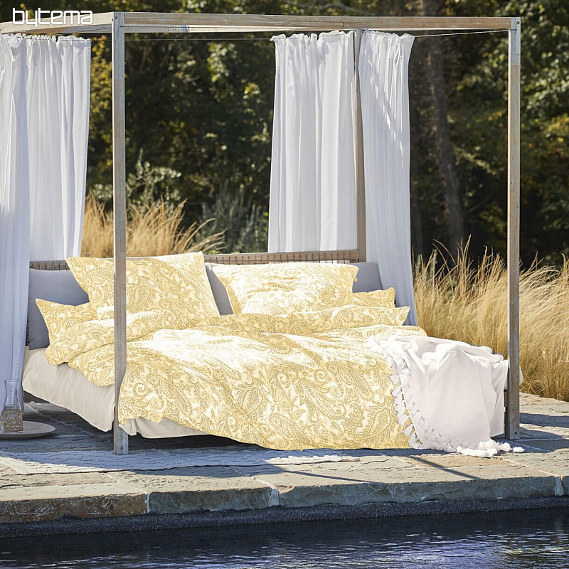 IRISETTE luxury satin bedding FLORENZ 8447-40 GOLD