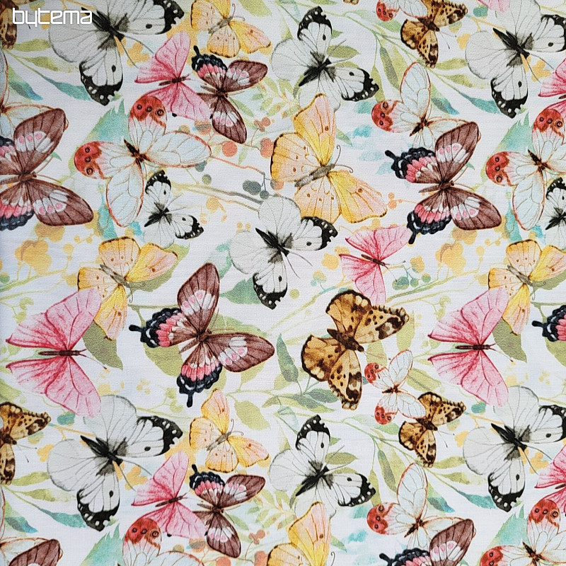 Cotton satin BUTTERFLIES digital