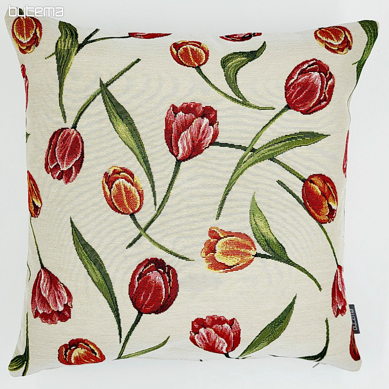 Tapestry cushion cover TULIPS III large pattern