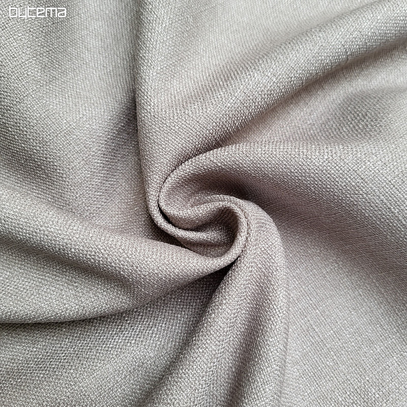 Solid color designer decorative fabric GERSTER 7650 GREY BEIGE 0840