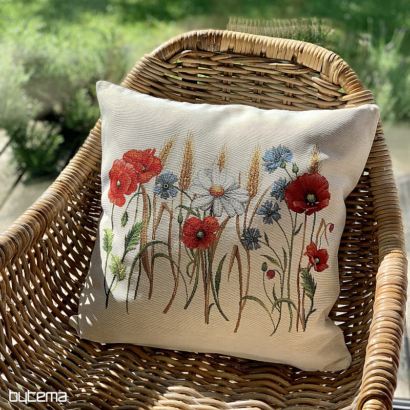 Tapestry cushion cover FIELD FLOWERS