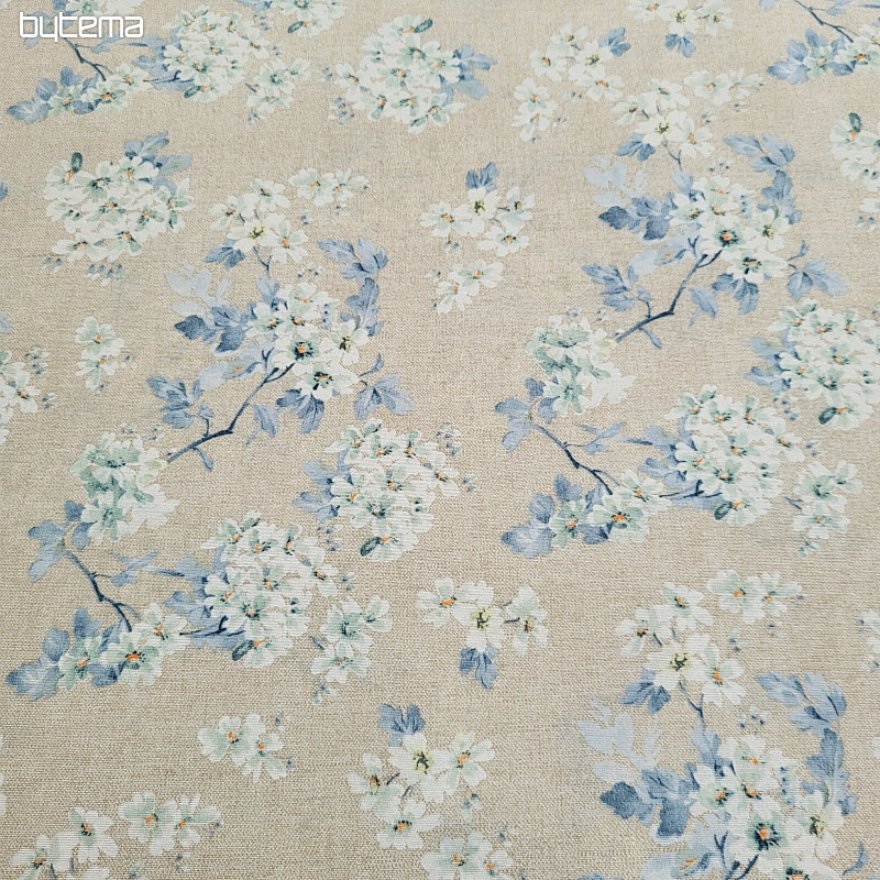 Decorative fabric ALMOND blue