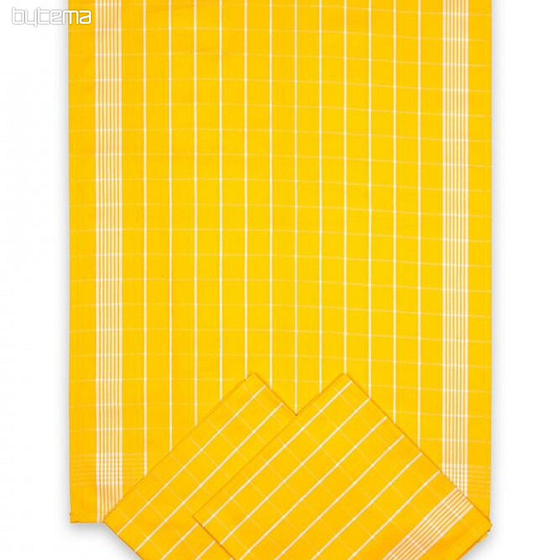 Cotton towels NEGATIVE YELLOW CHECK
